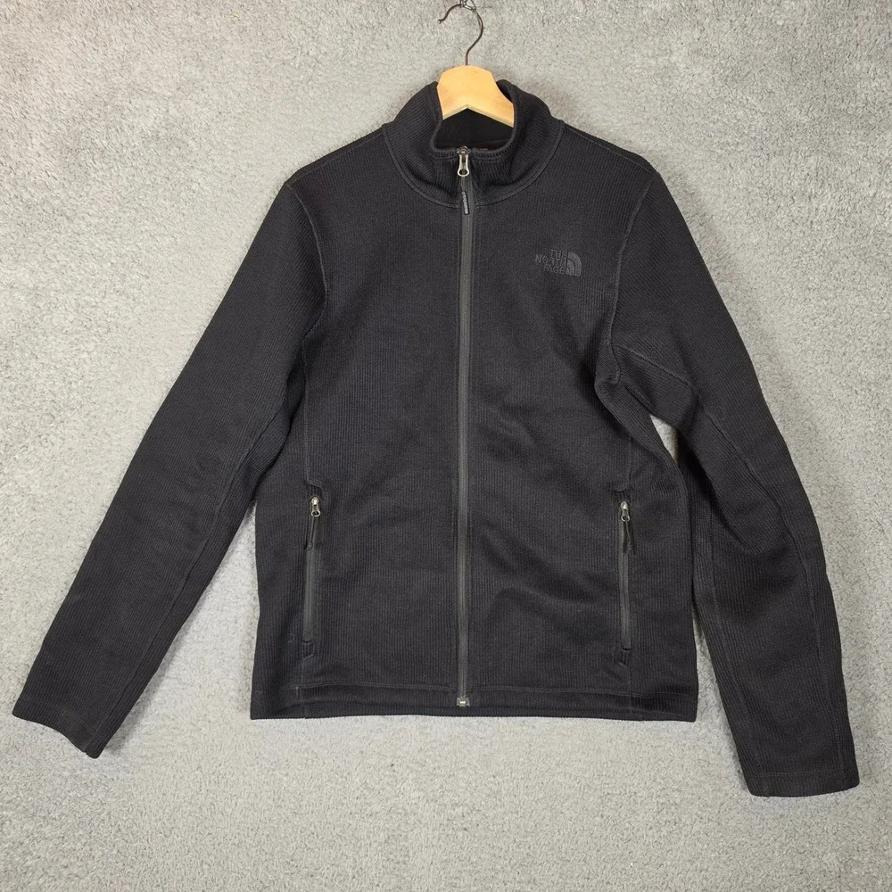 The North Face Mens Small Krestwood Full Zip Sweater Black Casual NF00CUB1